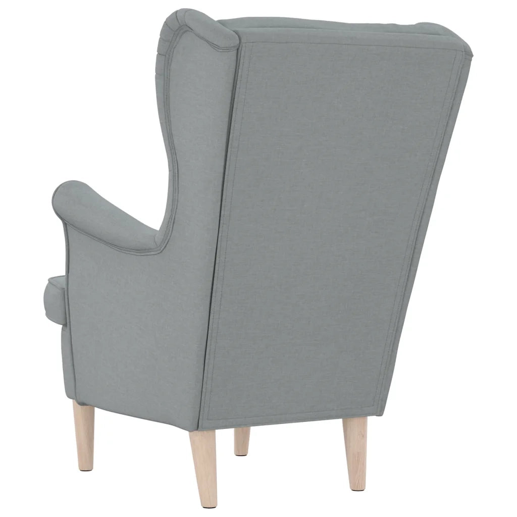 Poltrona Grigio Chiaro 74x84x100 cm in Tessuto 4016895