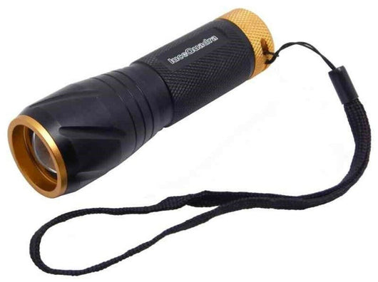 Torcia Metallo Led S Batterie Duracell Nero Led 5W - Cfg