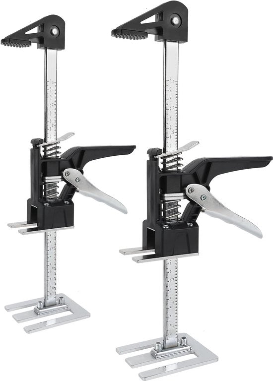 Lift per braccio multifunzionale 2 in 1 15,5 pollici, alta capacità di sollevamento 350 lbs, altezza di sollevamento fino a 9,5 pollici, adatto per mobili, armadi, pannelli porte, finestre, lastre di gesso.
