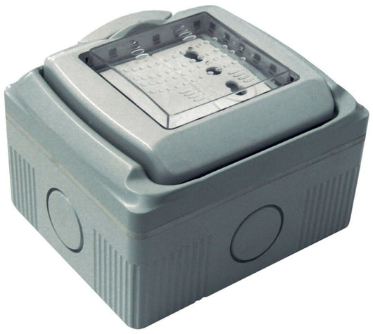 Contenitore Stagno Con Presa Bivalente + Devi - Electraline