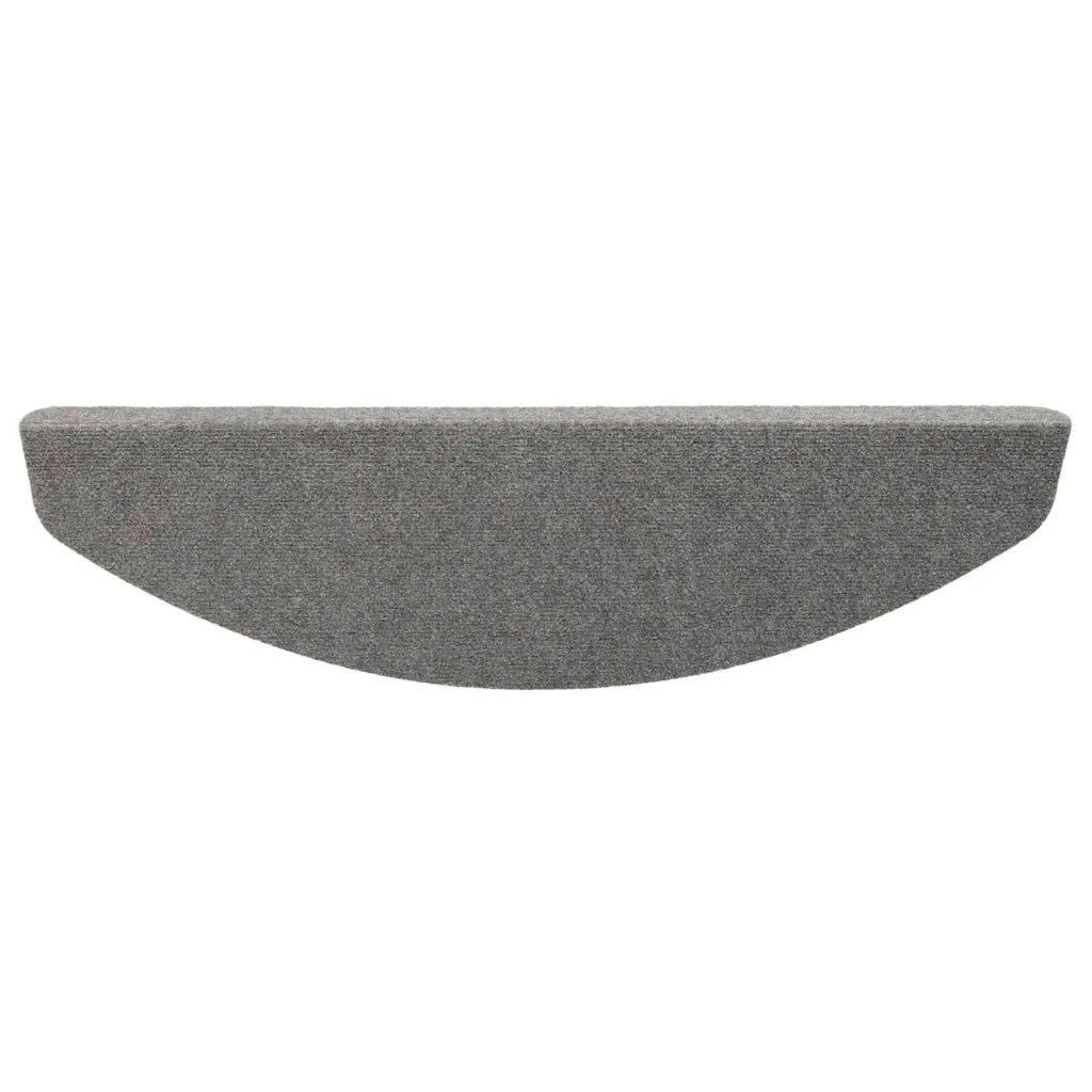 Tappetini per scale autoadesivi 15 pcs Grigio 80 x 28 x 3,5 cm