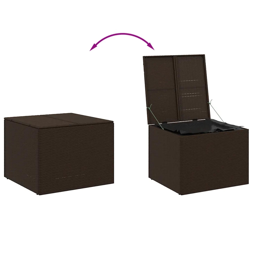 Contenitore da Giardino Marrone 291L in Polyrattan CFW4326194