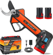 Snoeischaar elettrica 32mm - Snipante progressivi - Dotata di schermo LCD e 2 batterie Lithium 26Ah - 8-10 ore di lavoro - Adatta per fiorai, giardini e parchi