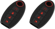 Copertura per chiave Autosleutel - 2 pezzi - Silicone - Compatibile con Nissan - Protezione contro le abrasioni - Facile da installare - Chiave a protezione