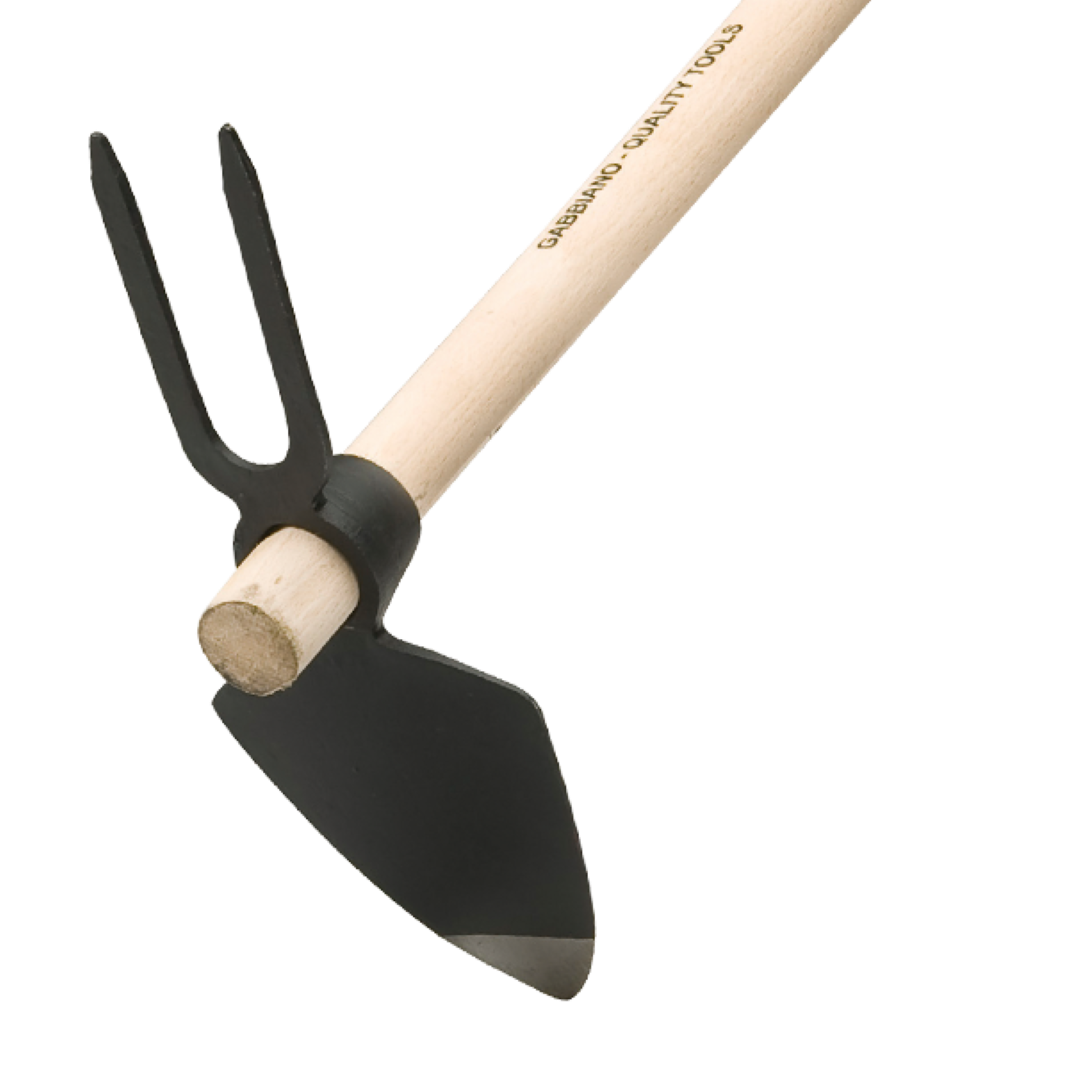 Agef Zappetta Cuore Bidente Occhio Tondo Forgiata Con Manico 120 Cm - Agef