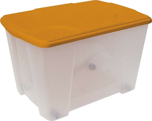 Contenitore Multiuso 565X390Xh350 Trasparente E Arancione - Art Plast