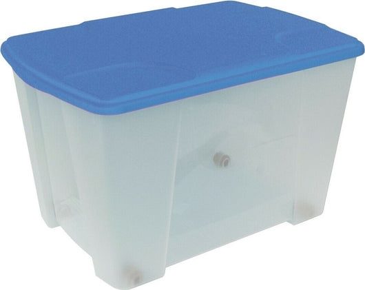 Contenitore Multiuso 565X390Xh350 Trasparente E Blu - Art Plast