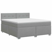 Letto box spring con materasso Grigio Chiaro 160 x 200 cm 3450516