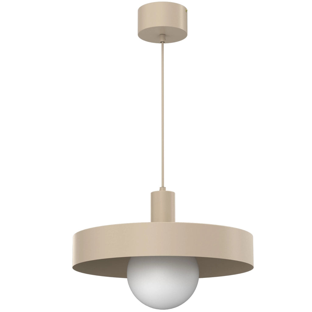 Lampada a sospensione Canan beige 1xE27 Luminex