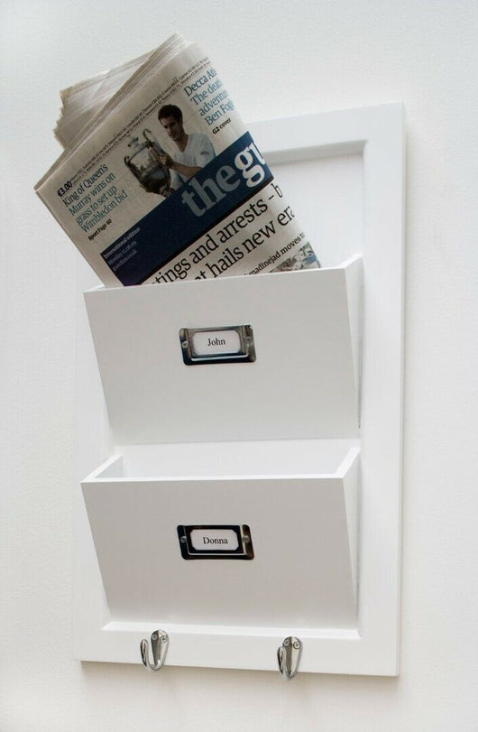 Porta Riviste Laccato Bianco 80X480X310 - Kimono