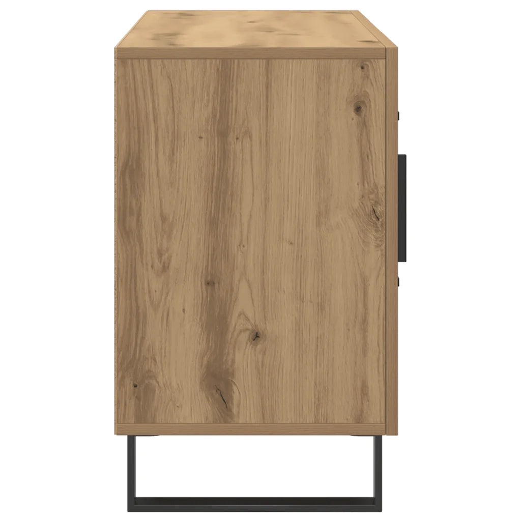 Credenza Rovere Artigianale 100x36x60 cm in Legno Multistrato 857325