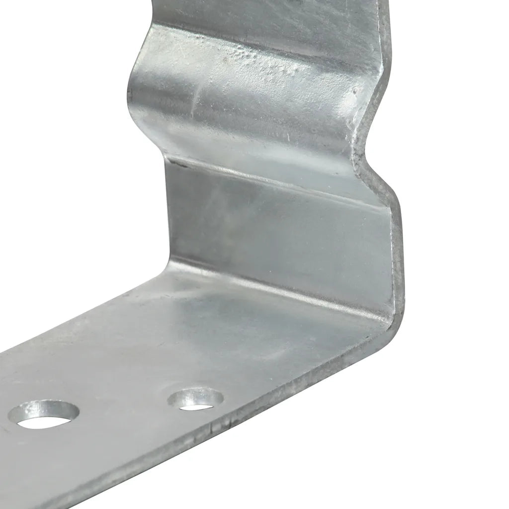 Ancoraggi per recinzione 12 pz argento 10x6x15 cm acciaio zincato 145337