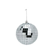 PALLA DISCO PARTY IN VETRO ARGENTO 11CM