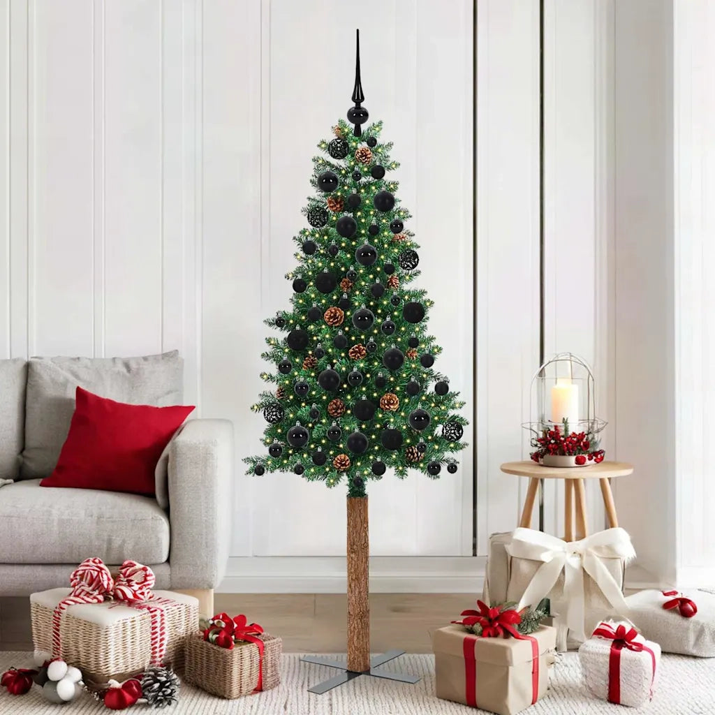 Albero di Natale | Decorazioni natalizie snodato con 300 LED con supporto Verde 180 cm
