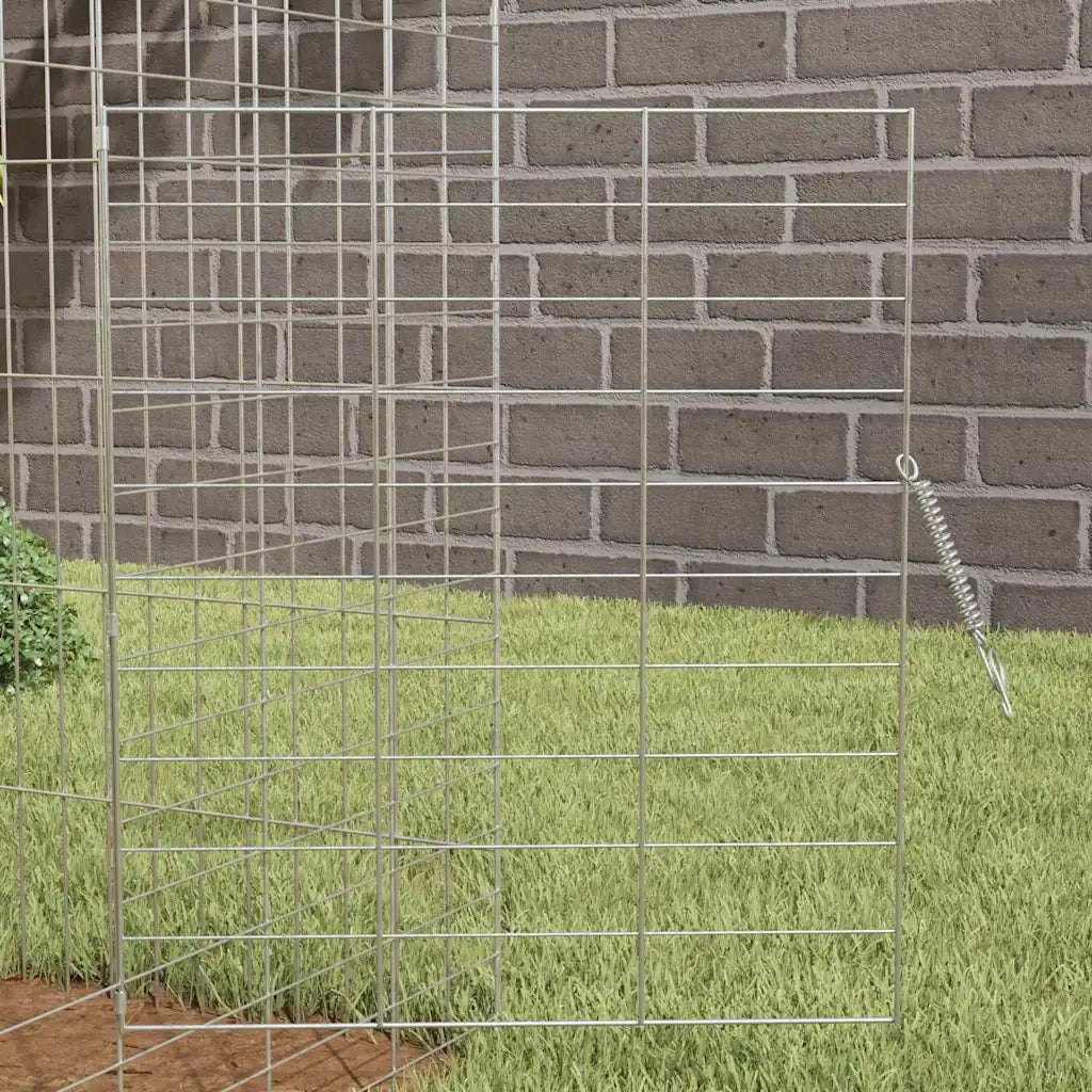 Gabbia per Conigli Argento 200 x 78 x 78 cm Acciaio zincato