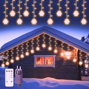 Illuminazione di Natale esterna 11,5M - Catena di luce con 240 LED - 8 modalità - IP44 - Ideale per decorazioni festive di finestra, balcone e terrazza