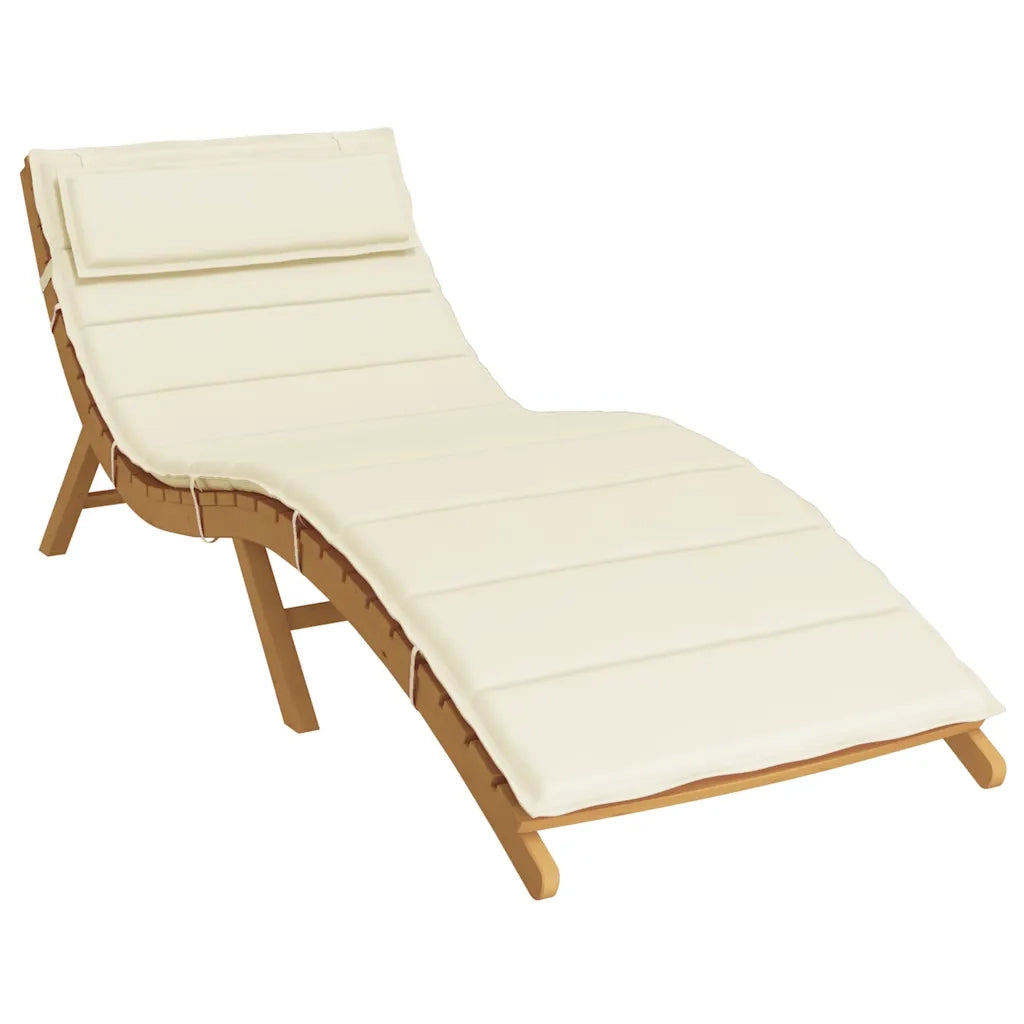 Cuscino per Lettino Crema 180x60x4 cm in Tessuto Oxford 361854