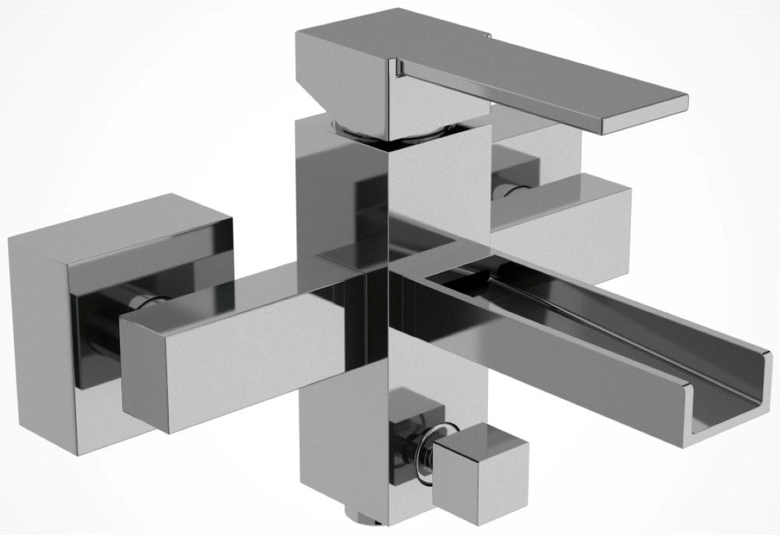 Rubinetto vasca - serie qubika cascata.