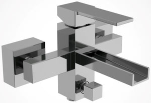 Rubinetto vasca - serie qubika cascata.