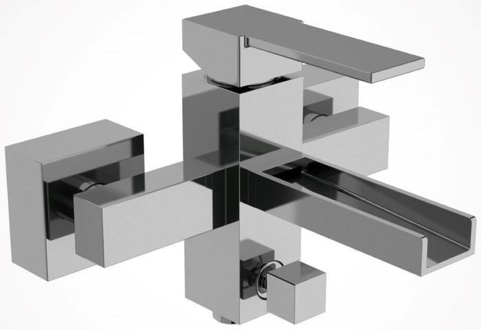Rubinetto vasca - serie qubika cascata.