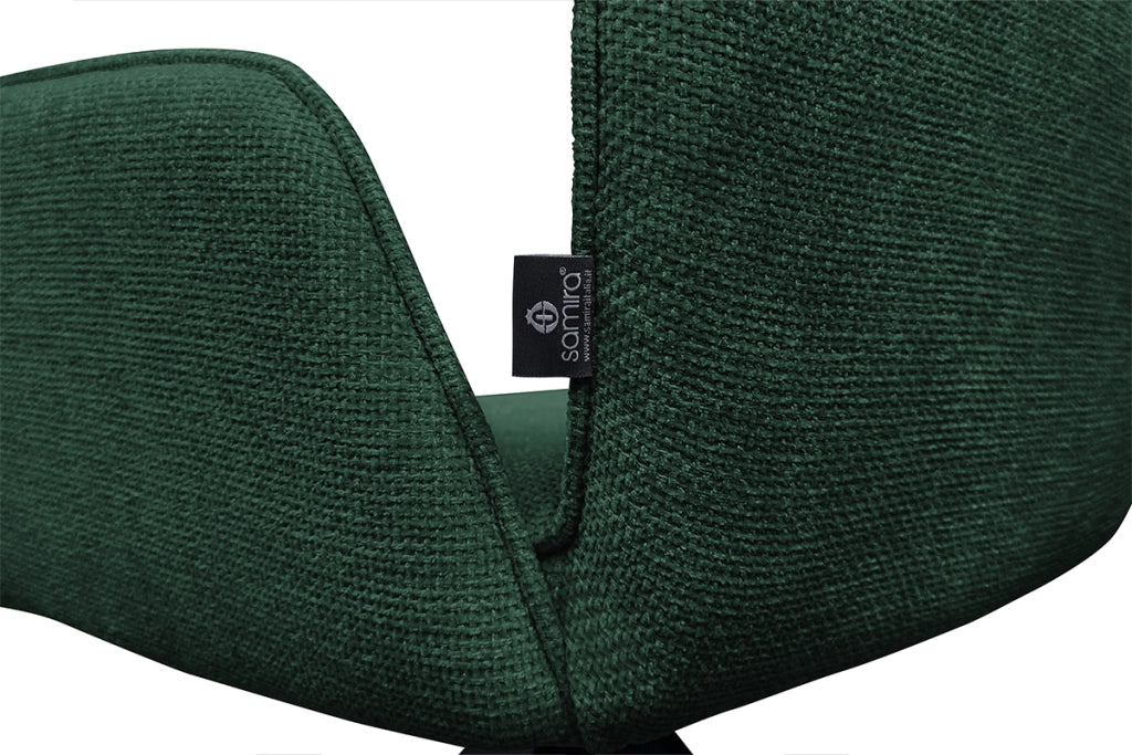 Sedia ufficio in tessuto, poltrona girevole verde abete – Oslo