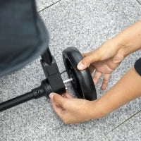 Passeggino per Bambini con Tettuccio Regolabile e Sacca Portaoggetti, 87x50x103 cm, Blu e Nero