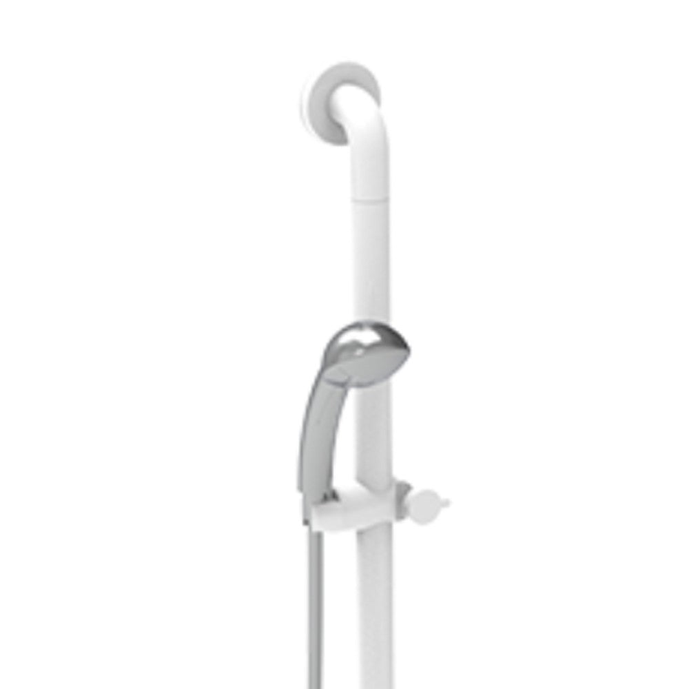 Saliscendi doccia verticale 120 cm bianco - Serie - Nylon