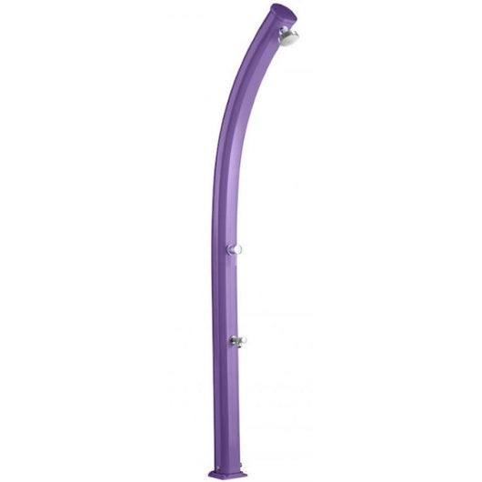 Doccia Solare Jolly 25 Litri In Alluminio Con Lavapiedi Colore Viola Cv-A520/4005