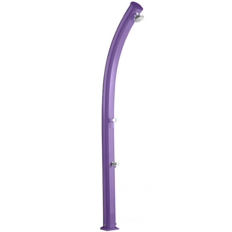 Doccia Solare Jolly 25 Litri In Alluminio Con Lavapiedi Colore Viola Cv-A520/4005