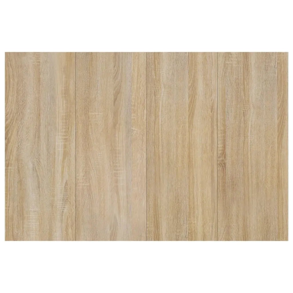 Testiera Letto con Comodini in Legno Multistrato Rovere Sonoma
