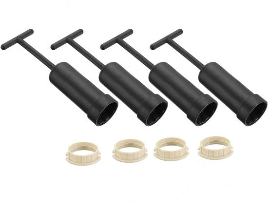 Kit di installazione per lampadine G9 - Set da 4 - Kit di fissaggio per lampadine - Strumento di rimozione - Sicurezza e installazione facile - Adatto per lampade da tavolo/lampade da parete