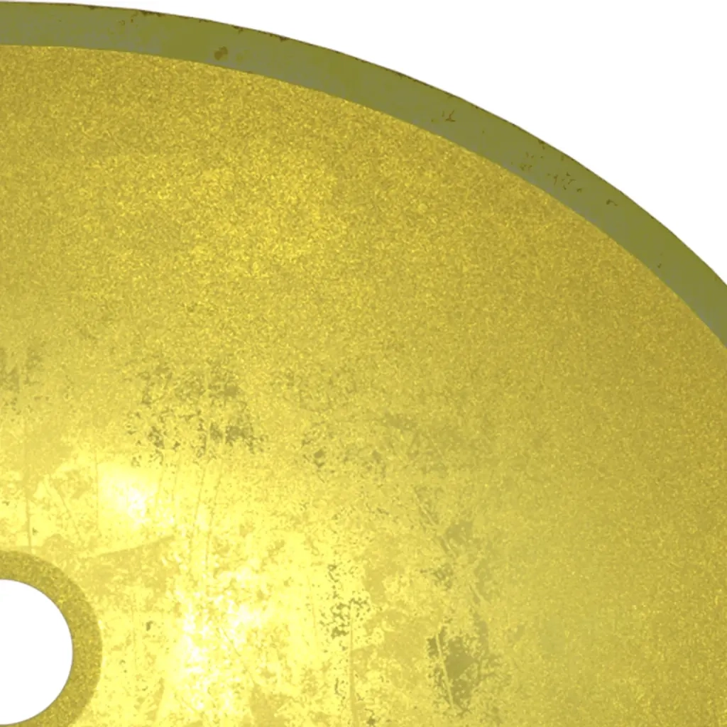 Lavandino in Vetro 50x37x14 cm Oro CFW8313079