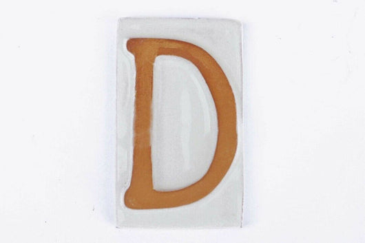 Lettera Numero Civico In Terracotta D Cm 5 Altezza 8 Set 5 Pezzi - Masidef