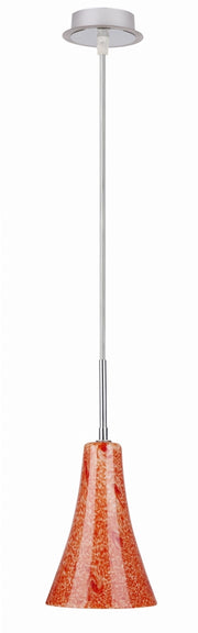 Lampada a sospensione Candellux Rufi 1xE14 arancione