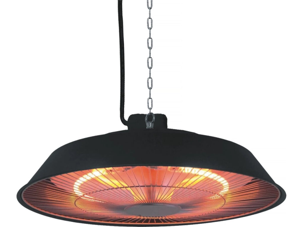 Riscaldatore elettrico sospeso- 1500W - Nero