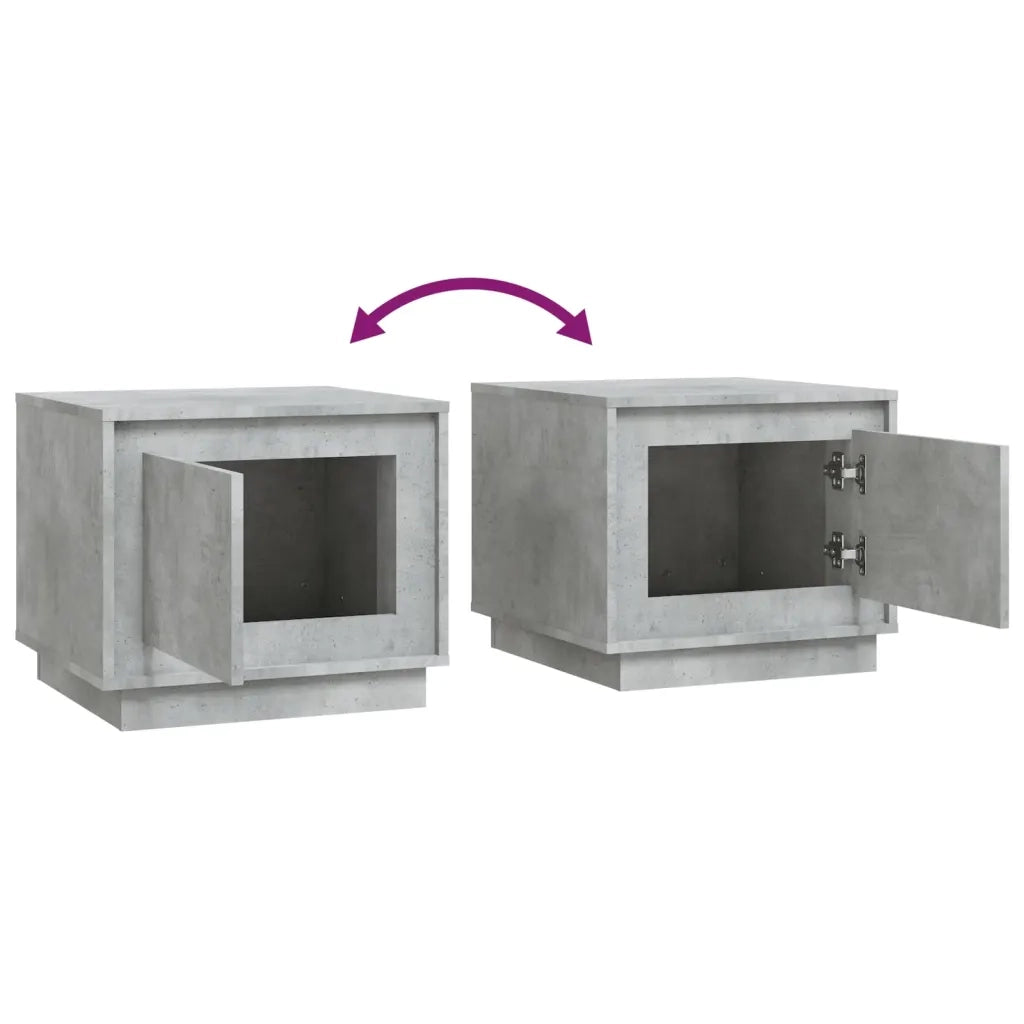 Tavolino da salotto | Tavolino da caff¨¨ | Tavolino da Soggiorno Grigio Cemento 51x50x44cm Legno Multistrato