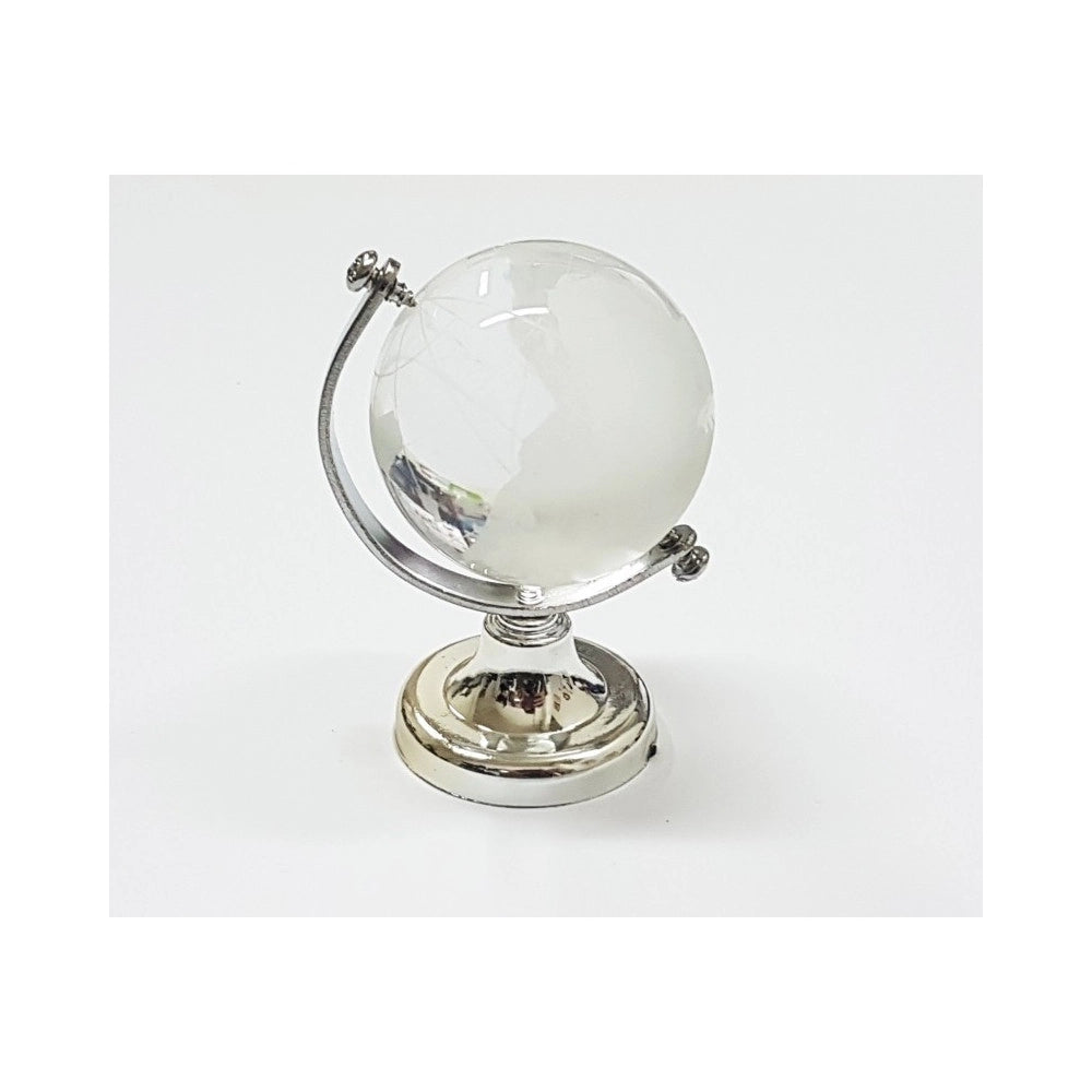Trade Shop - Bomboniera Mappamondo In Vetro Diametro 6cm Per Comunione Wedding Battesimo -