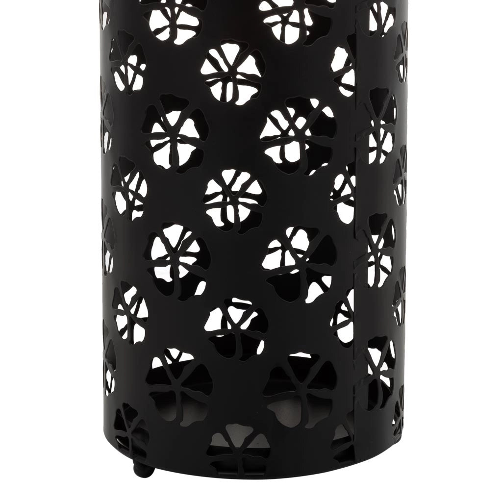 Portaombrelli tondo in metallo nero d20x50h