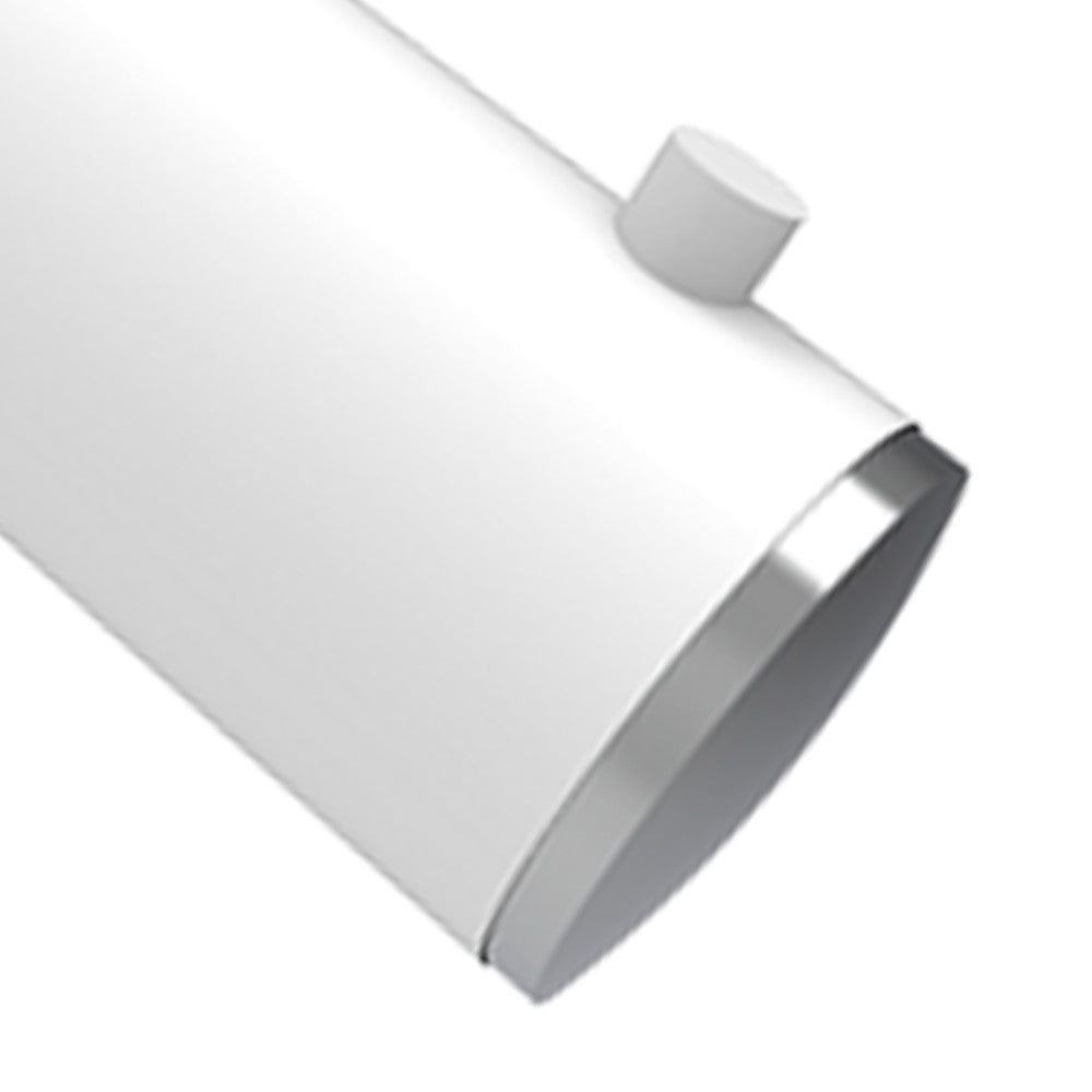 Appendiabiti singolo bianco opaco e cromato - Serie Mia