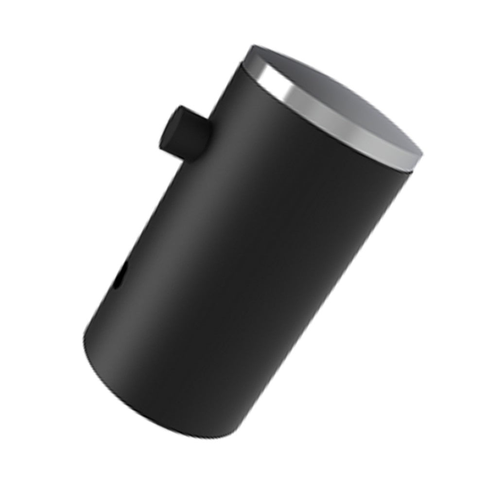 Appendiabiti singolo nero opaco e cromato - Serie Mia