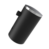 Appendiabiti singolo nero opaco e cromato - Serie Mia