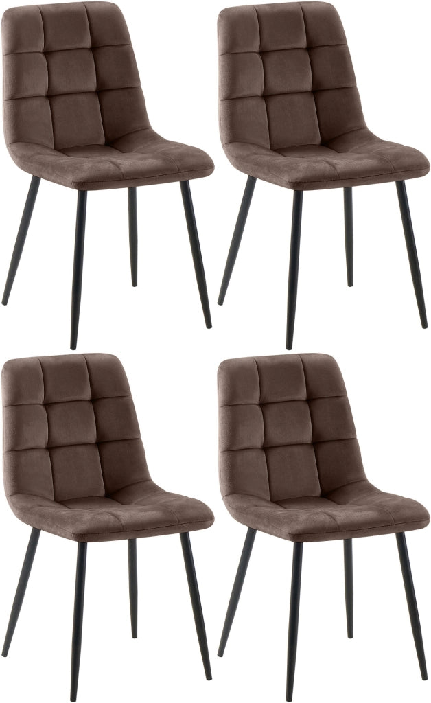 4er Set Esszimmerstuhl Tilde Samt