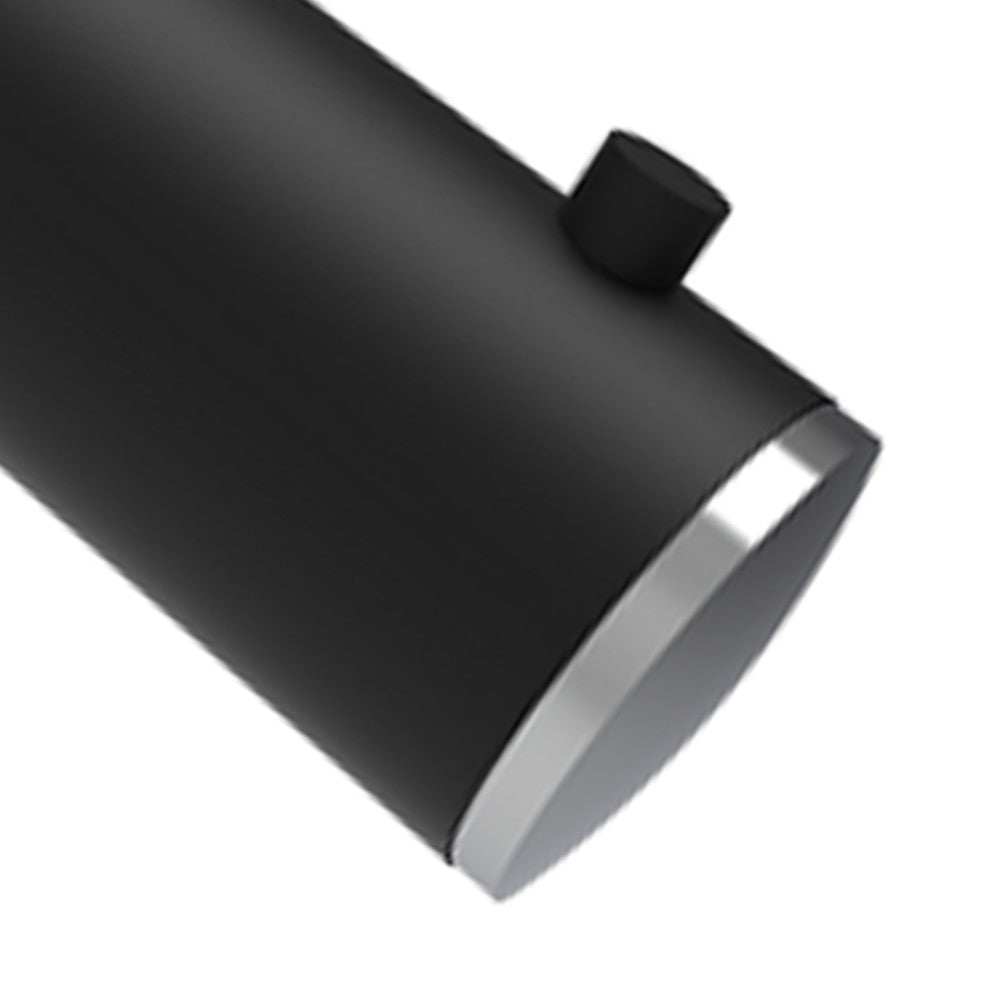 Appendiabiti singolo nero opaco e cromato - Serie Mia