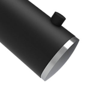 Appendiabiti singolo nero opaco e cromato - Serie Mia