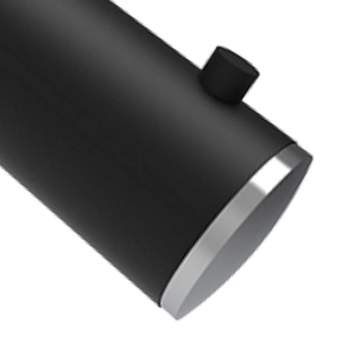 Appendiabiti singolo nero opaco e cromato - Serie Mia