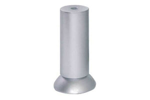 Piedino In Plastica D35H90Mm Alluminio - Masidef