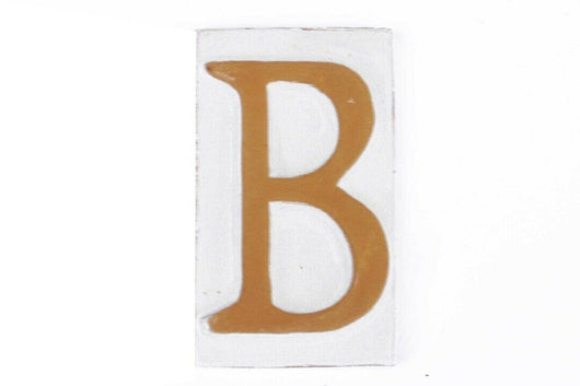 Lettera Numero Civico In Terracotta B Cm 5 Altezza 8 Set 5 Pezzi - Masidef