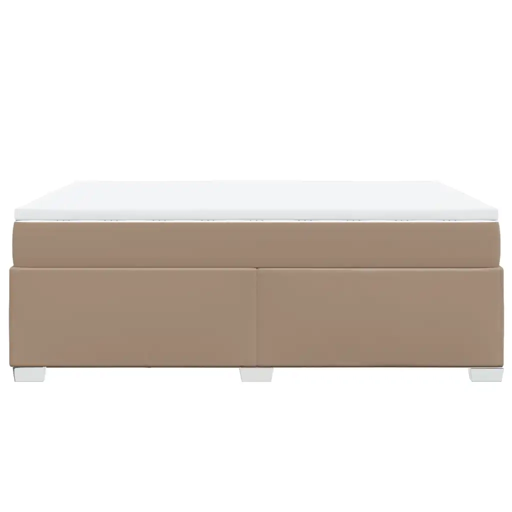 Giroletto a Molle con Materasso Cappuccino 140x190cm Similpelle 3285212