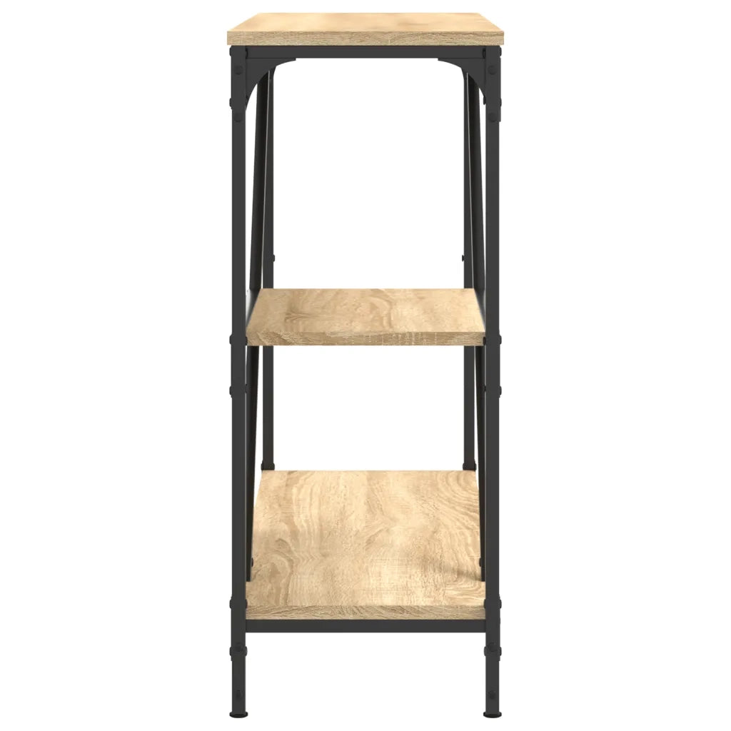 Tavolino Consolle-Tavolino da soggiorno-Tavolo Rovere Sonoma 88,5x30x75 cm Legno Multistrato