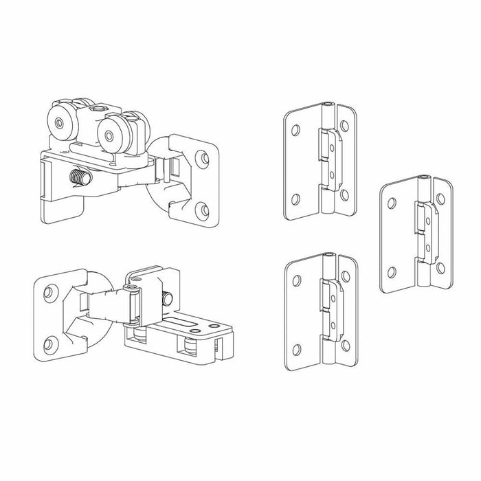 Kit Scorrevoli Kg.30 Per Binari Pz.2 - Masidef